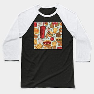 fast food Baseball T-Shirt